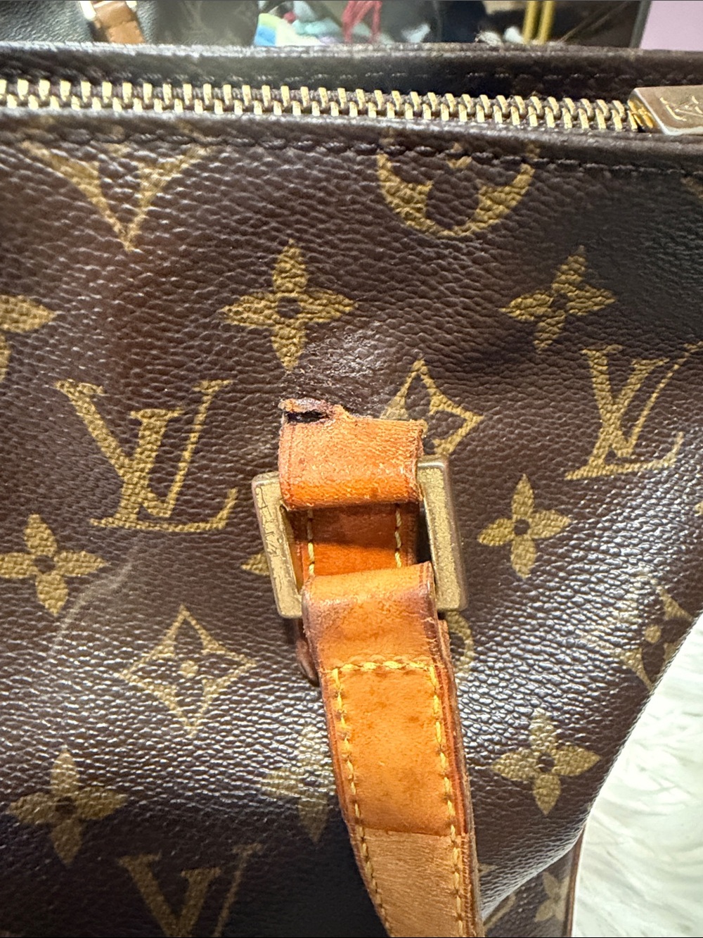 Louis Vuitton Brown Cabas Piano Monogram Canvas Tote - Picture 4 of 13